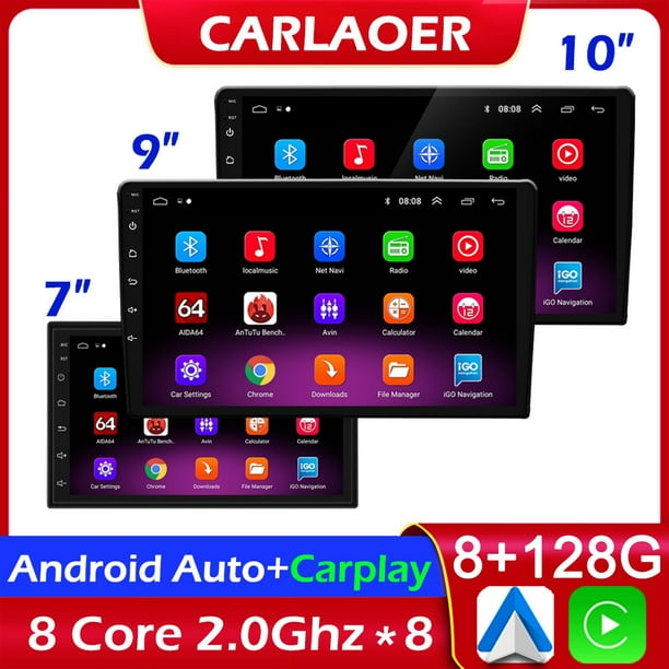 Radio Coche 2 DIN 8-Núcleos 2G+32G Android 12 con Carplay, Android