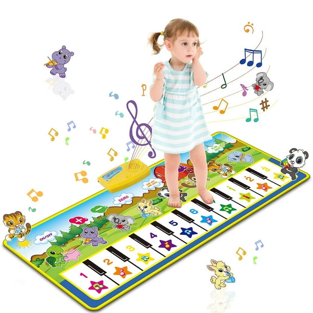 Alfombrilla de piano para niños, alfombrilla de música, alfombrilla de  baile, alfombrilla táctil, teclado de suelo, alfombra musical, juguetes de  regalo Afortunado Sencillez