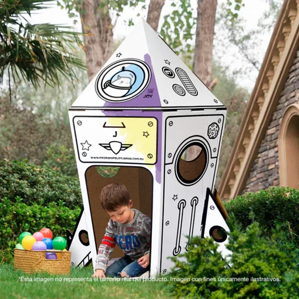 Tienda de campaña para niños, casa de juegos para interiores y exteriores,  castillo grande, casa de juegos, nave espacial, espacio exterior, cohete