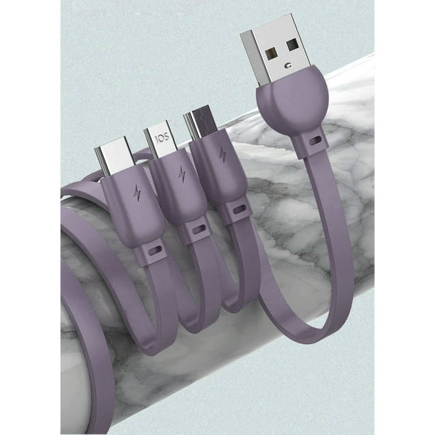 Cable cargador USB 3 en 1