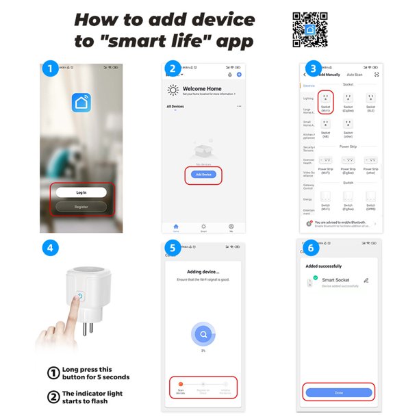 Enchufe inteligente con Wifi, toma de corriente de 16A/20A, AC100-240V,  Alexa, Google Home, Control por voz, aplicación Tuya Smart Life