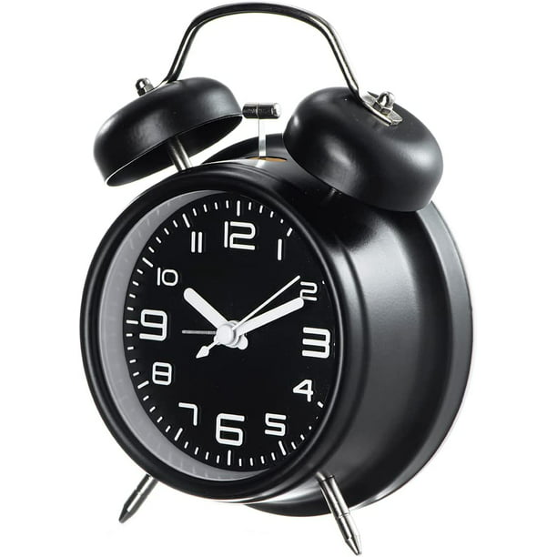 Reloj despertador analógico silencioso, reloj despertador clásico pequeño  que no hace tictac para la JAMW Sencillez