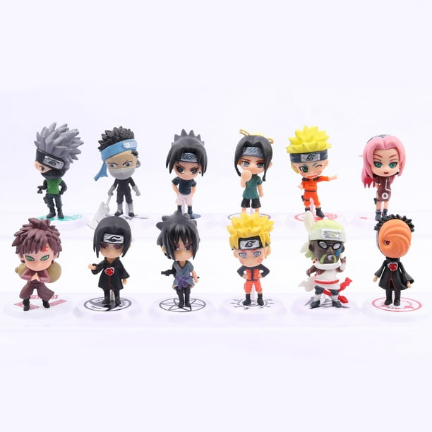 Figuras de acción de Naruto para niños, muñecos Kawaii de Anime, Sasuke,  regalo de vacaciones, 6 uni Fivean Figuras de anime