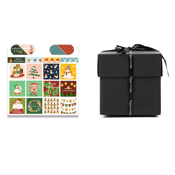 Caja de explosión negra creativa, caja sorpresa de álbum de fotos, caja de  regalo de álbum de recortes de recuerdos de amor para cumpleaños, Navidad