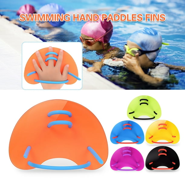 Paletas de mano de natación, para niños y adultos, palas de mano de  natación resistentes al agua, equipo de natación para entrenamiento de  natación