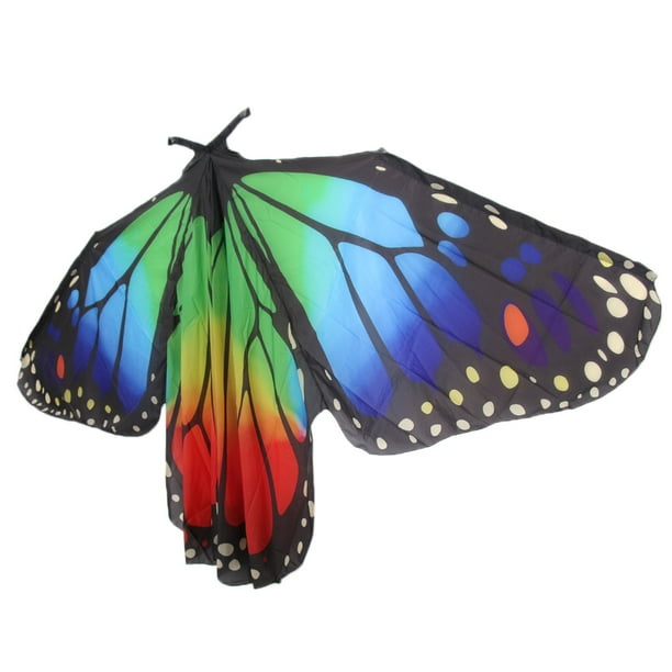 LINGJIONG mariposa para mujer, alas mariposa con máscara colores y