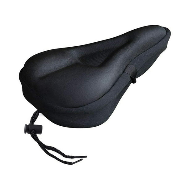  Gogoal Cojín de asiento de bicicleta de gel para asientos  estrechos de bicicleta estática, fundas de cojín de asiento Peloton, 7 x 11  pulgadas, color negro : Deportes y Actividades al