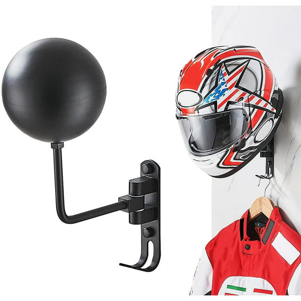 Toystoory Soporte para casco de motocicleta, montaje en pared, cascos de  béisbol de aluminio para mo Toystoory