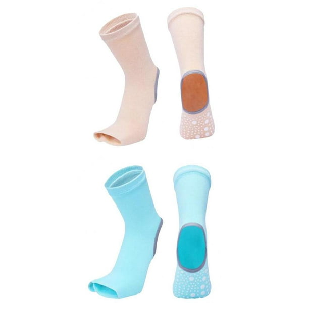 2x Zapatillas de yoga antideslizantes para mujer, calcetines de