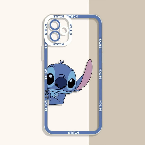 Funda Stitch The Baby Disney para Apple iPhone 14 13 12 11 Pro Max mini XS  XR X 8 7 6S 6 Plus, funda líquida para teléfono con cuerda izquierda Tan  Jianjun unisex