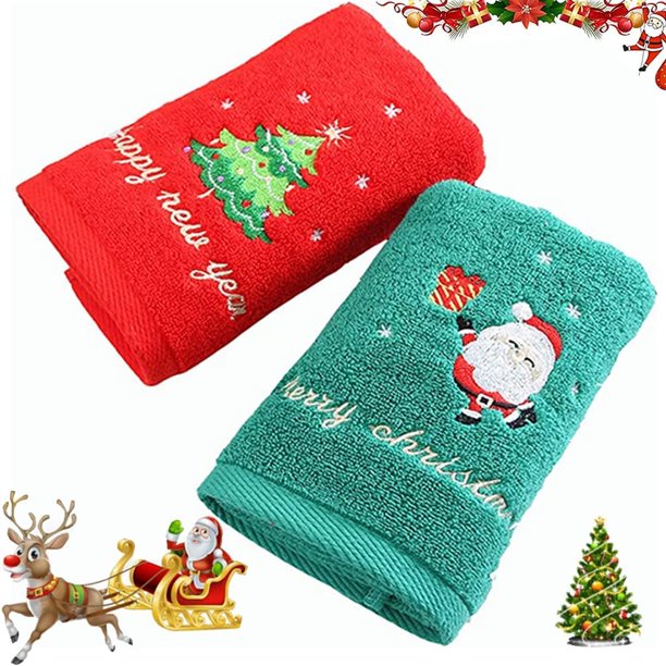  Juego de 2 toallas de mano de algodón con muñecos de nieve  alegres, para invierno, Navidad, juego de 2 toallas de invitados, toalla de  mano, decoración de baño, calidad premium, 28