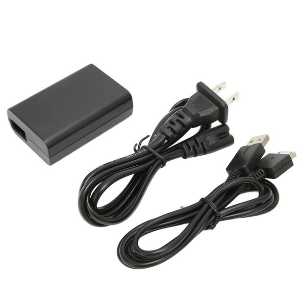 Para cargador PS VITA 1000, cargador/adaptador de CA y Cable cargador USB  para accesorios de consola de juegos PS VITA 1000, enchufe estadounidense  de 100-240V