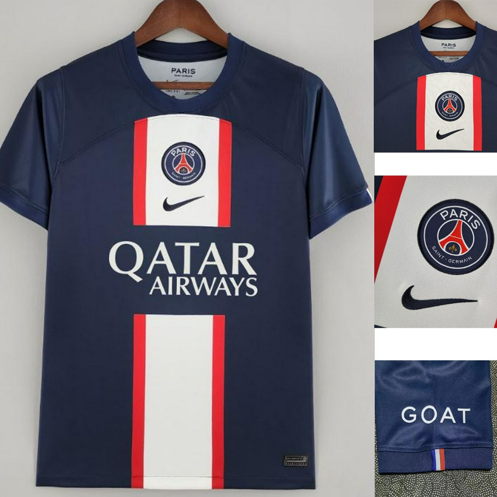  Paris Saint Germain - Camiseta de manga corta para hombre,  Negro - : Deportes y Actividades al Aire Libre