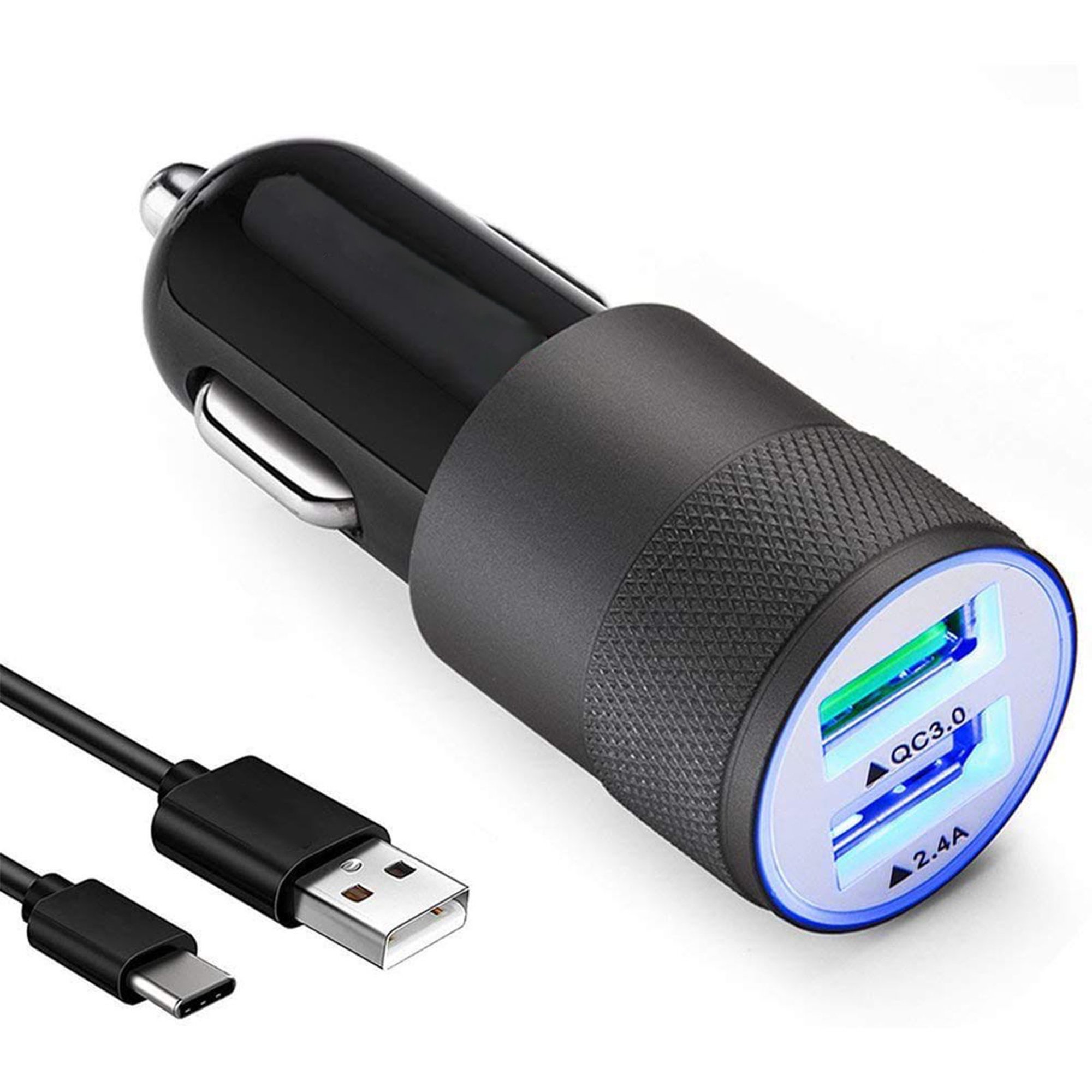 2 Cargador de Carro Auto Coche Carga Super Rapido 48W 15A 5 USB Port Fast  QC3.0