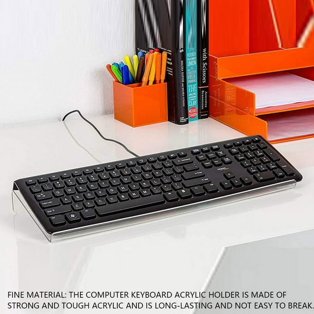 Injueey Soporte para teclado de ordenador portátil, transparente,  reutilizable, extraíble, reemplazo de teclado doméstico, accesorios de  soporte de