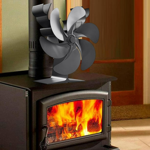 Ventilador de estufa de leña para calentador Buddy + soporte adicional,  ventilador de chimenea alimentado por calor para Mr Heater Propano,  quemador