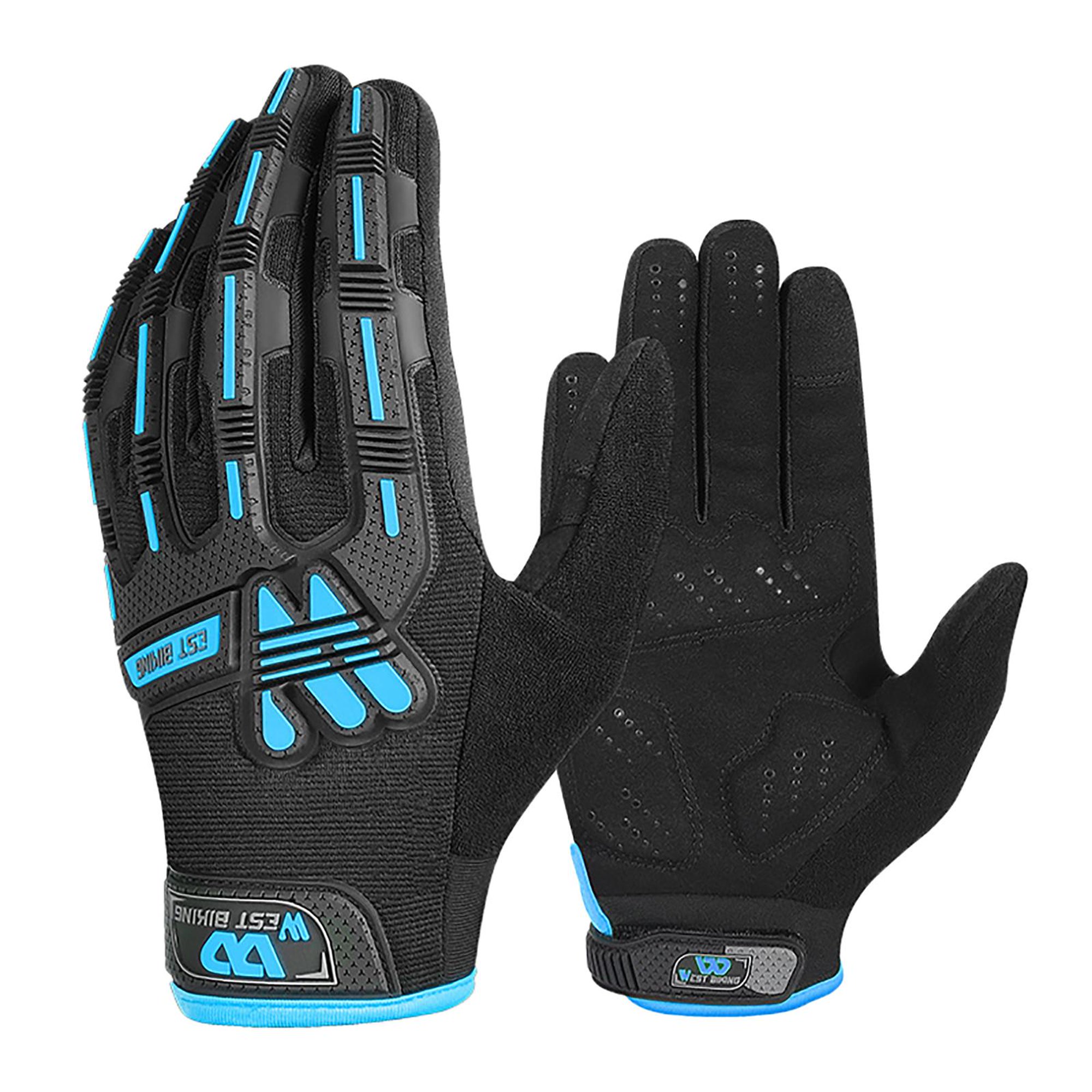 KAYGO KG125M - Guantes de trabajo mecánicos para todos los usos, excelente  agarre, resistentes, destreza mejorada, pantalla táctil, azul, talla M