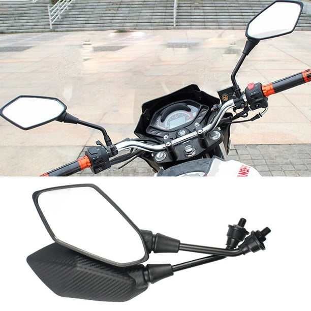  WFTHOD 0.394 in universal ATV Motocross partes bicicleta moto  espejo retrovisor moto motocicleta espejo retrovisor retrovisor espejo  (color: N) : Automotriz