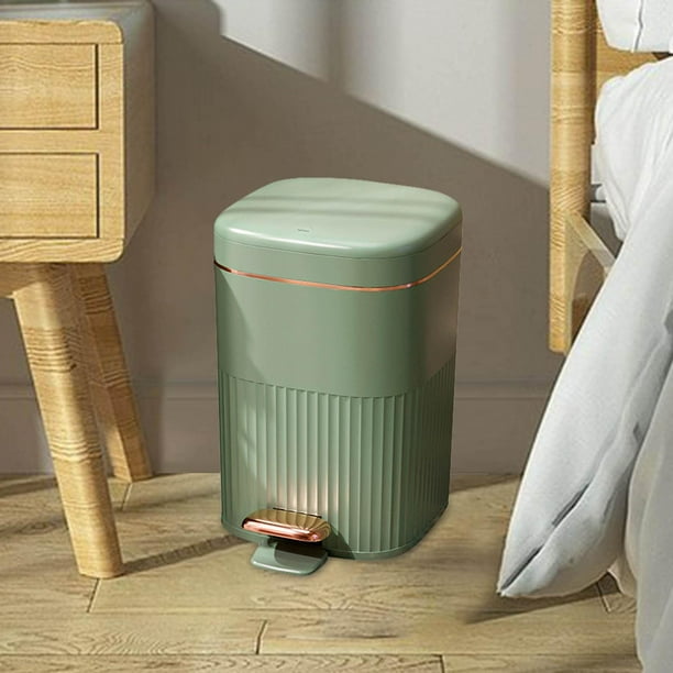 Cubo de basura estrecho de gran capacidad para el hogar, dormitorio,  oficina, prensa tipo bote de basura, 4 colores, para baño, cocina,  habitación de