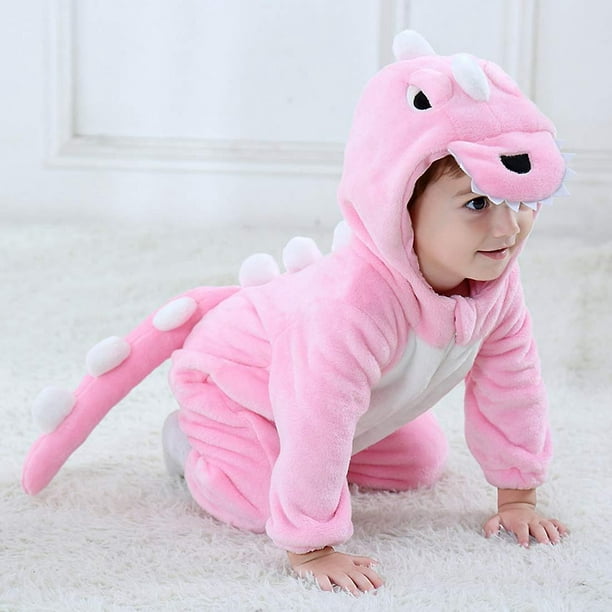 Disfraz de dinosaurio para niños pequeños Halloween Lindo disfraz de animal  con capucha - Mono 0-3 meses ACTIVE Biensenido a ACTIVE