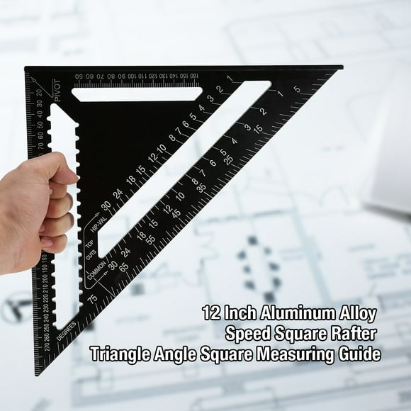 regla cuadrada de forma triangular herramienta de medición regla cuadrada regla guía de sierra para carpintero de localización de ingenieros anggrek otros