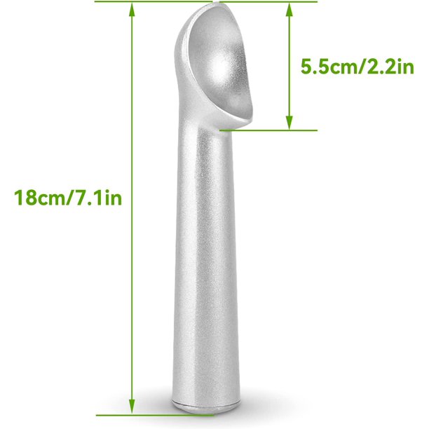 Cuchara para helado, cuchara de aluminio antiadherente de una pieza,  anticongelante, de 7 pulgadas, diseño resistente y duradero, fácil de  limpiar