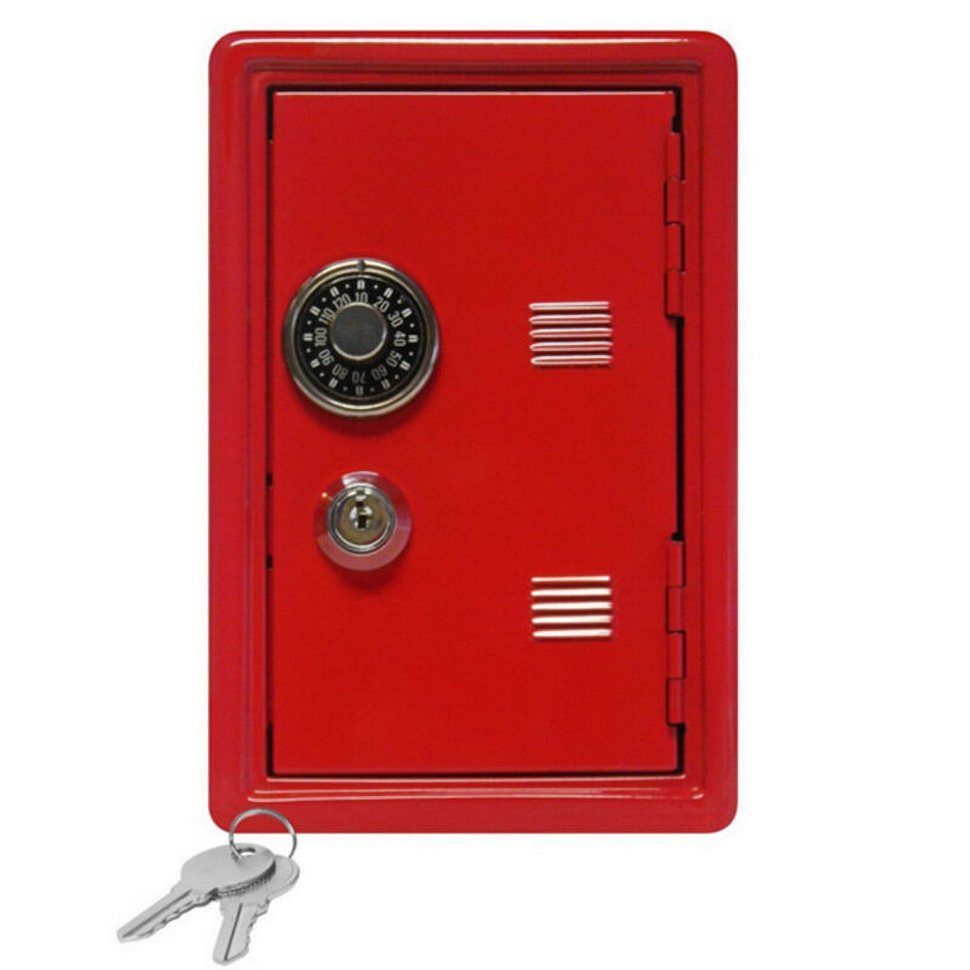 Hucha de Metal con forma de caja fuerte con llave : : Hogar y  cocina