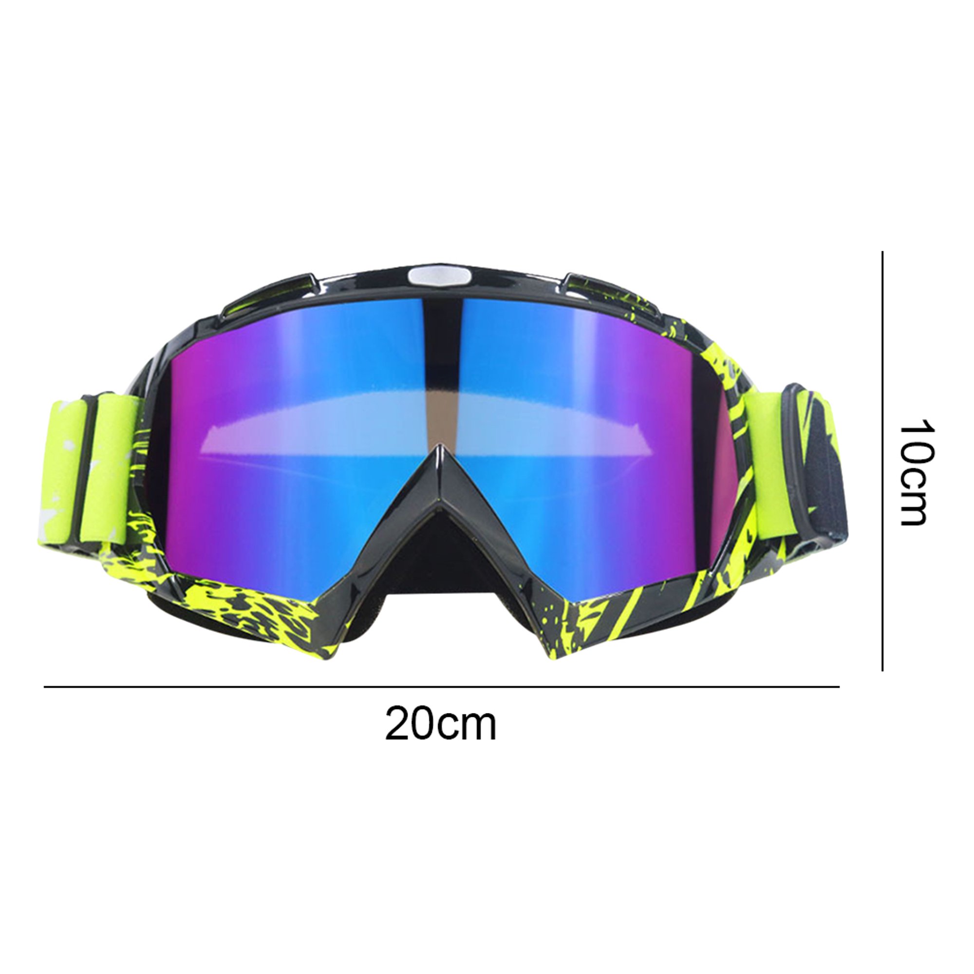 Gafas Motocross Máscara Color de la lente Lente transparente Cascos de  esquí Googles TPU PC para vehículos todoterreno Ndcxsfigh Accesorios para  autos y motos