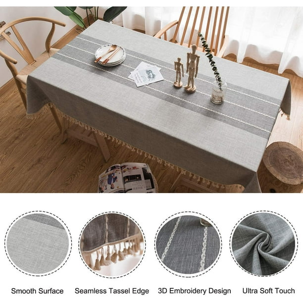 Mantel antimanchas impermeable  Manteles para mesa rectangular