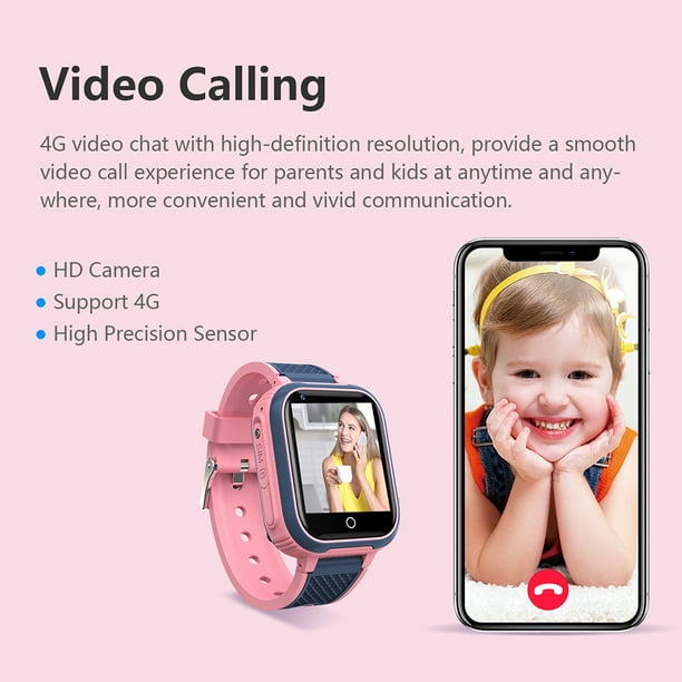 Smartwatch niñ@s con video llamadas 4G y localización azul