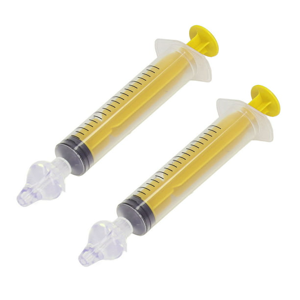 2 piezas 10 ml irrigador nasal para bebés portátil niños bebés irrigador  nasal especial para rinitis aspirador con 10 cabezales de silicona amarillo  Ticfox