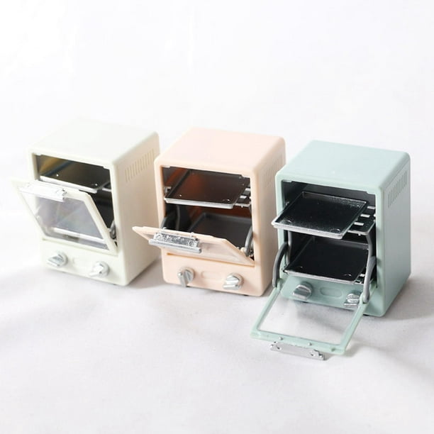 Horno en miniatura Mini Microondas Horno Simulación Vida Escena Cocina  Manchine Para Regalo Niñas Blanco Magideal Horno en miniatura