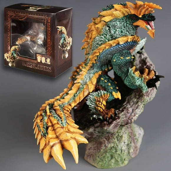 figura de acción de pvc de 17cm monster hunter juego dragón de fuego zinogre mizutsune zinogre juguete de modelo de colección gong bohan led