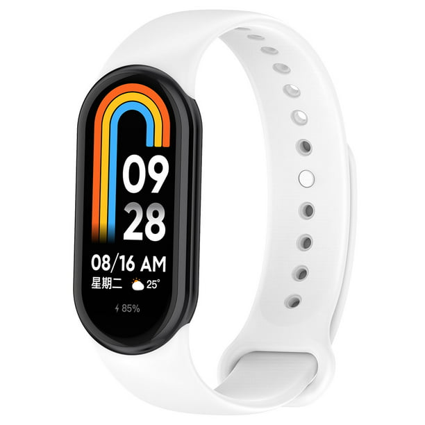 Inflar admirar recoger Reloj inteligente pulsera correa de silicona para Xiaomi Mi Band 8 Smart  Band (blanco) Likrtyny Para estrenar | Walmart en línea