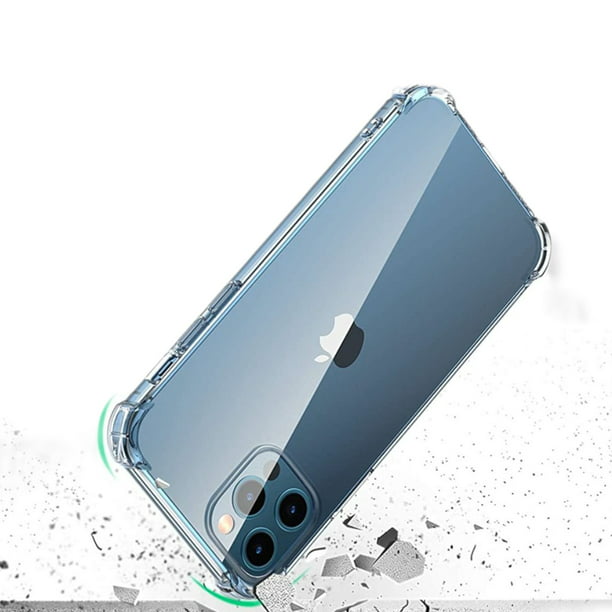 iPhone 12 mini, 12/12 Pro & 12 Pro Max - Protector 3 en 1 resistente a los  golpes, anticaída, transparente