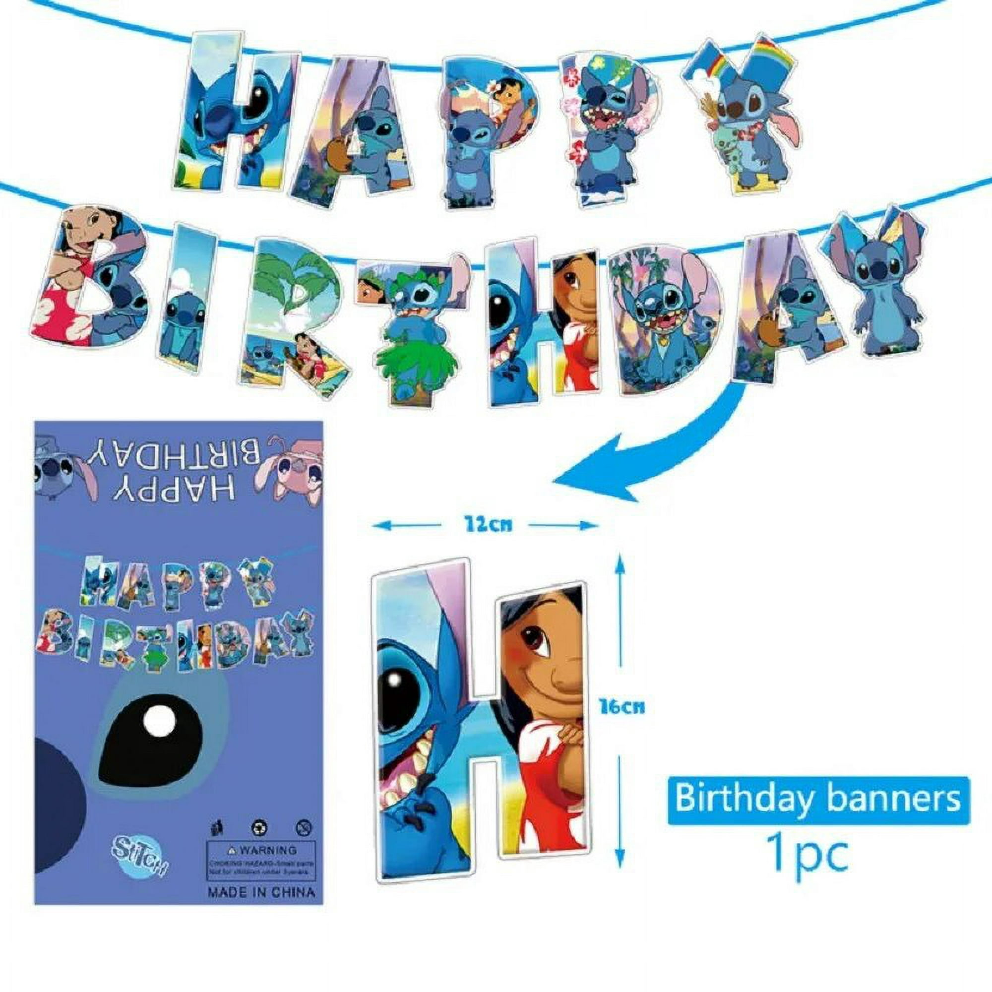 Decoración Cumpleaños Stich 8 años, Cumpleaños Stich, Globos Stich  Cumpleaños, Decoracion Cumple Stitch, Banner Happy Birthday Fondo de  Cumpleanos, Decoracion Stich Cumpleaños : : Hogar y cocina