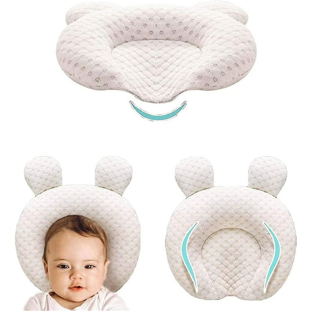 Almohada infantil, cabeza que forma la almohada del bebé recién