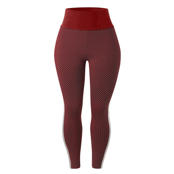 Pantalones Largos de Yoga Para Mujer, Mallas de Entrenamiento Para  Levantamiento de Glúteos, Pantalones de Compresión Texturizados de Cintura  Alta Para Celulitis Odeerbi ODB-4
