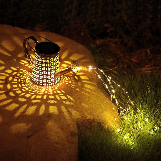 Luces solares para decoración de jardín al aire libre, regadera, luz de  paisaje, farol colgante grande, impermeable, decoración de patio, regalo