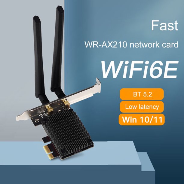 Tarjeta De Red Inalámbrica Tarjeta de red WiFi de 1300Mbps Antena externa  2.4GHz 5GHz Banda dual para PC portátil Likrtyny Para estrenar