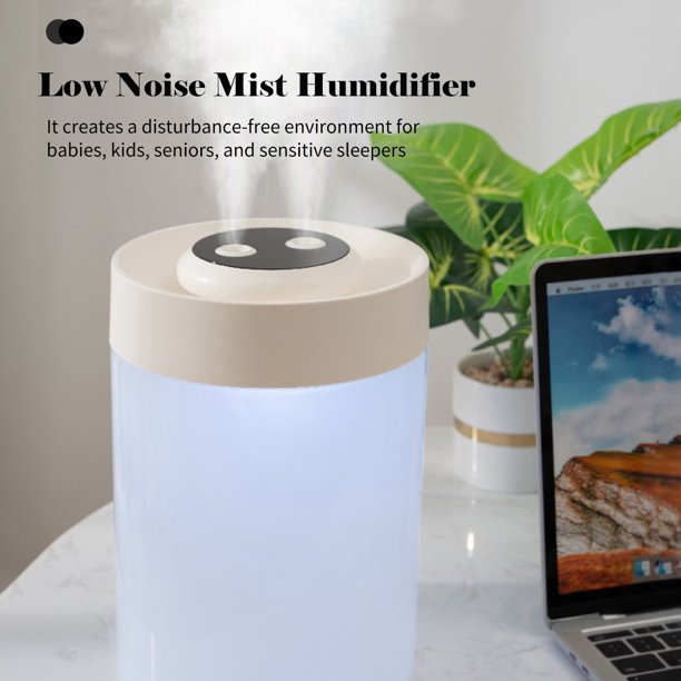 Humidificador de niebla 3L con pantalla de humedad Humidificador de niebla  fría de doble rociado Dor yeacher