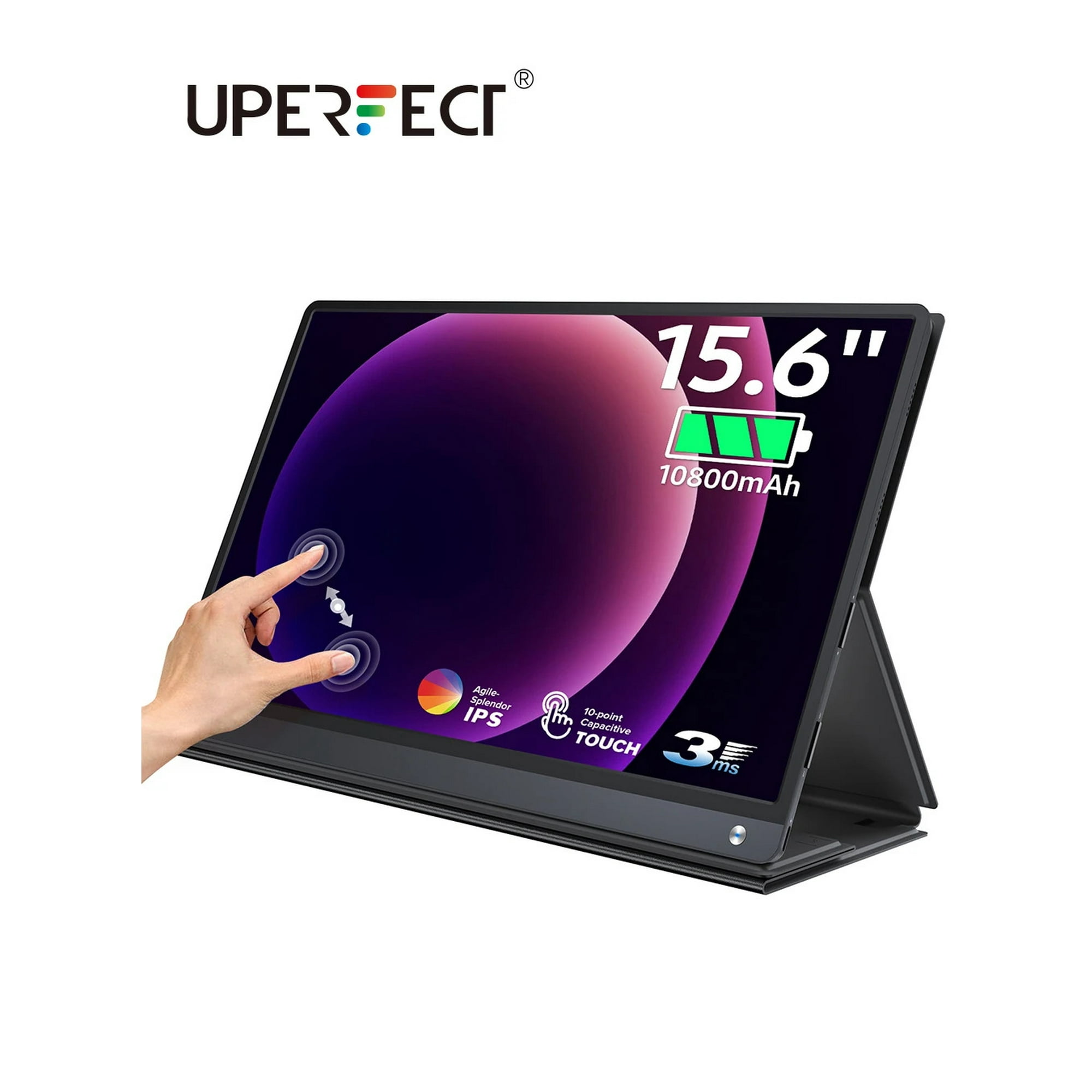 Monitor Portatil Tactil UPERFECT 15.6 FHD para PC Laptop
