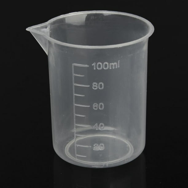 Vaso de vidrio para pruebas de laboratorio, vaso medidor