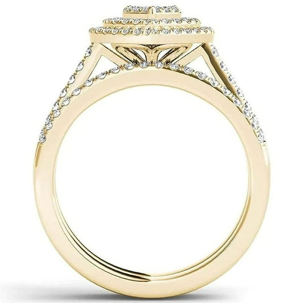 Anillos de promesa de corazón de amor para mujer, anillo conmemorativo,  anillo de diamantes de imita Minnieouse AP006150-03