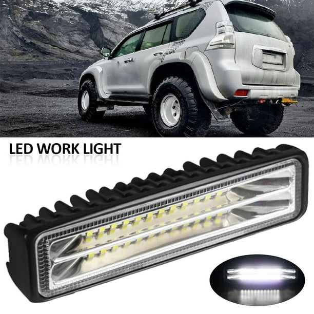 Barra de luces LED de 12 voltios, blanco cálido 3000 K 13.4 pulgadas, 99  LED, 5 W, 500 lúmenes, tira de luz LED para interior del coche con