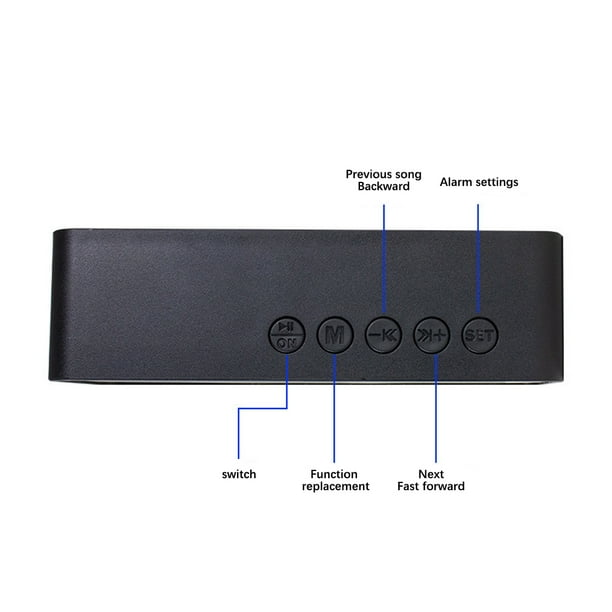 Altavoz Bluetooth Espejo de alta definición Pantalla LED