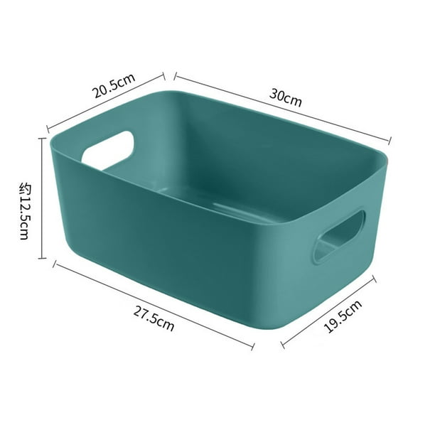 Caja de plástico para almacenamiento de artículos diversos con asa