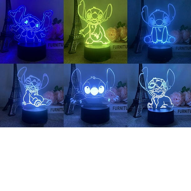 Stitch Gift 3d Night Light para niños - Stitch Anime 3d Lámpara