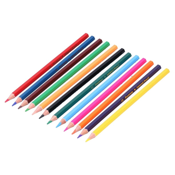 Lápices de colores de 12 colores profesionales para niños y adultos, juego  de lápices de dibujo de color artístico