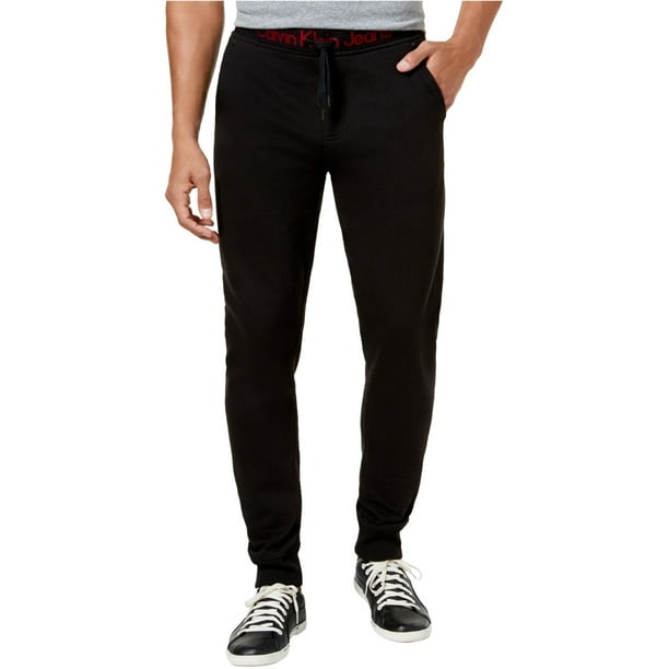 Calvin Klein Logo Casual Jogger Pantalones para hombre negro